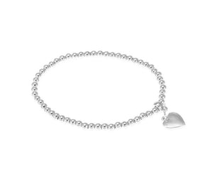 Merx Inc. - Silver Elastic Heart Bracelet