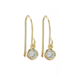 Merx Inc - Crystal Rose Gold Earrings 4mm