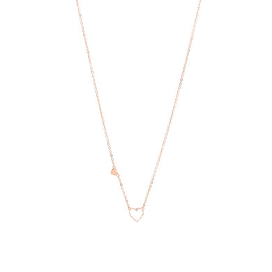 Merx Inc. Rose Gold Heart Necklace