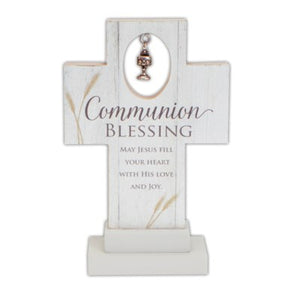 Communion Blessing Cross with Chalice Charm 6"
