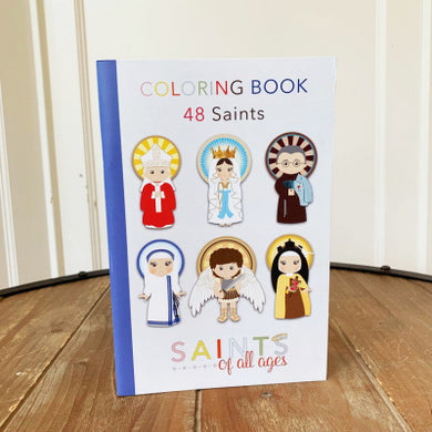 Catholic Saints Coloring Book - 48 Saints