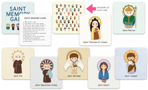 Saint Memory Game Card Set (Set of 20)