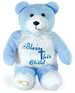 Holy Bear - Bless This Child - Blue 9"